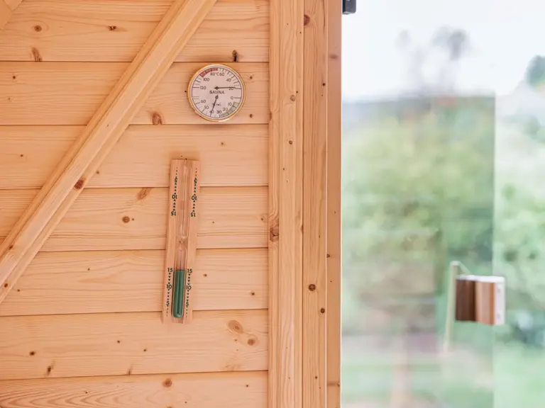 Sauna of Sapphire Green, Sapphire Blue and Sapphire White